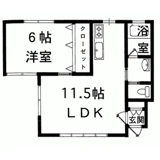 メゾングリンパール【2階】の間取り