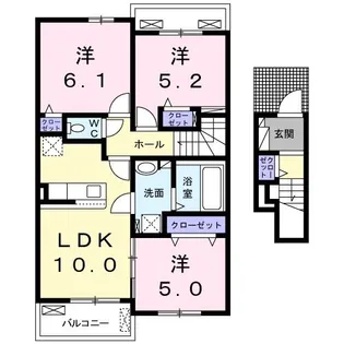PONTE III【2階】の間取り