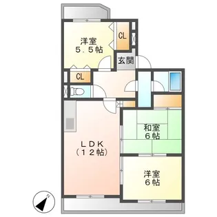 カオシンパレス【2階】の間取り