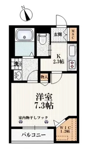 グランデュール小竹向原【2階】の間取り
