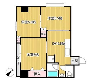 協陽ハイツ【4階】の間取り