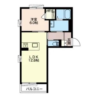 グランベレオB【3階】の間取り