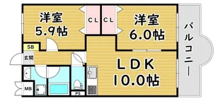 タイガーマンション【7階】の間取り
