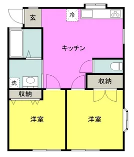 エスポワール・モア【1階】の間取り