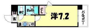 エスリード三宮【4階】の間取り