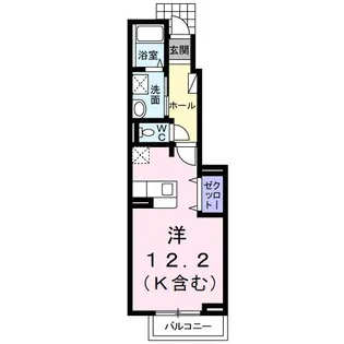 ブリリアント 白子【1階】の間取り