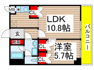 ESSE栄【7階】の間取り
