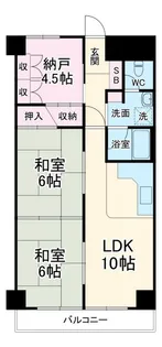 ライオンズマンション第6江坂【9階】の間取り