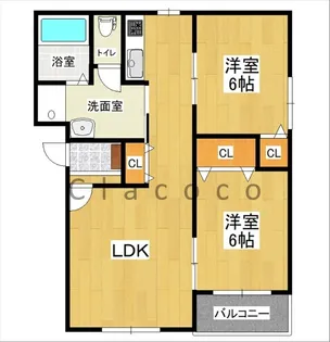菊野屋弐番館【2階】の間取り