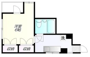 第一天貝コーポ【2階】の間取り