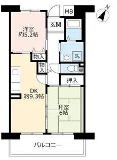 URアルビス緑丘【5階】の間取り