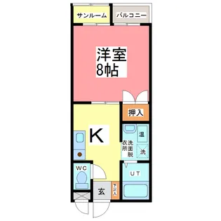 アネックス医大前【3階】の間取り