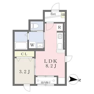 グランメールIG【1階】の間取り