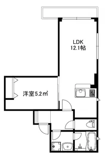 ボナクオリアXX市川南【3階】の間取り