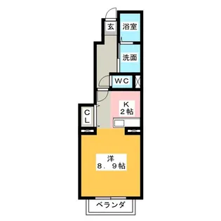エクシードK【1階】の間取り