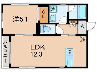 クレールメゾン【2階】の間取り