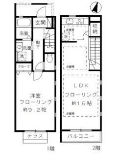 八雲K&F(IV)【1階】の間取り