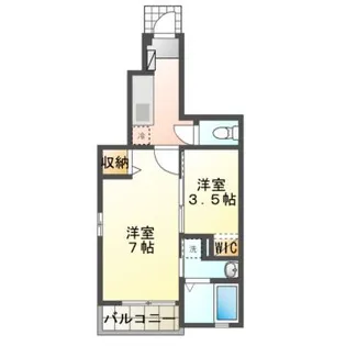 プリムローズ【1階】の間取り