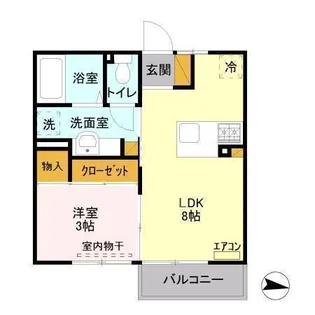 エスポワールS【2階】の間取り