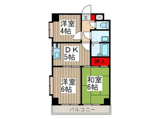 ヒルサイドテラス【3階】の間取り
