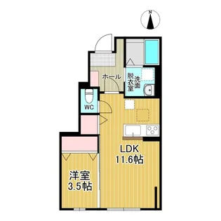 ハイムメゾン双葉町B棟【1階】の間取り