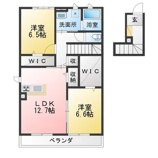 リヴェール【2階】の間取り