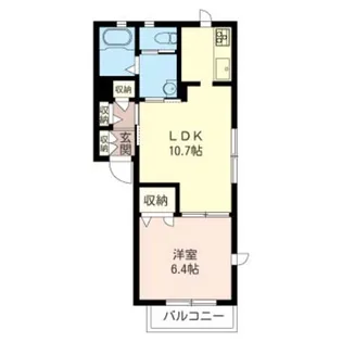 プルメリア【1階】の間取り