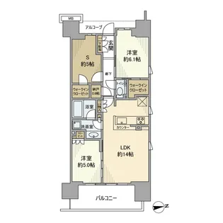 ジオ南砂町【5階】の間取り