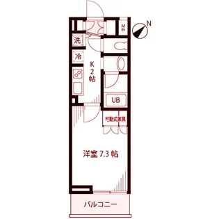 ビイルーム横濱関内【4階】の間取り