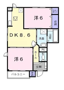 フィデール A【1階】の間取り