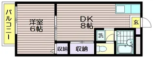 ハイツプリズムC棟【2階】の間取り