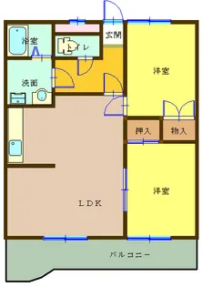 プラムハイツ【1階】の間取り