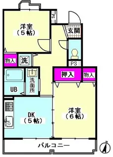 エリゼ伍番館【2階】の間取り