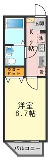 オークレスト小岩【4階】の間取り