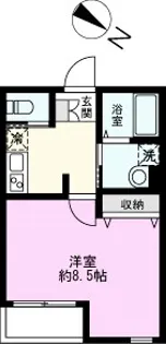 ヒューマンパレス南柏IX【2階】の間取り