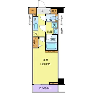 クレヴィスタ高田馬場【4階】の間取り