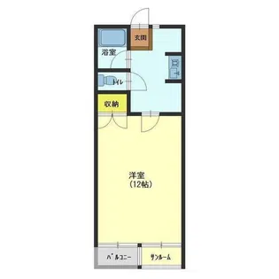 パティオ五福【3階】の間取り