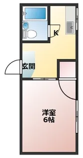 太子橋駅前ハイツII【3階】の間取り