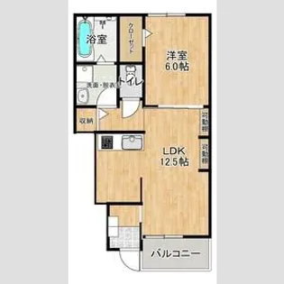 AFC RESIDENCE 小沢渡A【1階】の間取り