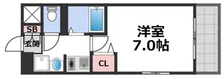 ラナップスクエア上本町【5階】の間取り