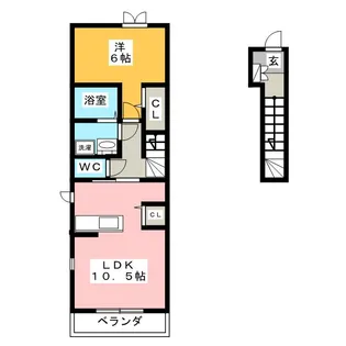 フロレシア【2階】の間取り