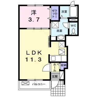 M&M【1階】の間取り