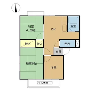 ピュアコーポI【1階】の間取り