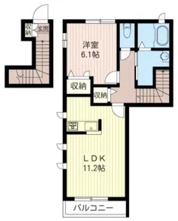 セントラルセレッソ国立【2階】の間取り