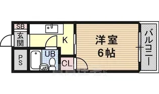 サンハイツ茨木【3階】の間取り