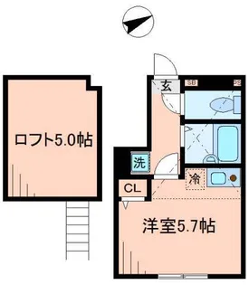 パティシオン駒込【1階】の間取り