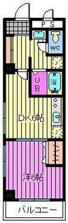 ラビエール常盤【7階】の間取り