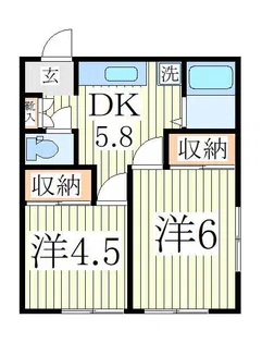 青葉ハイツ【2階】の間取り