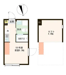 リネア平和台【1階】の間取り