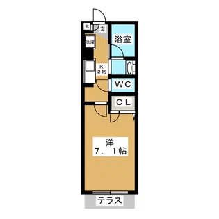 Cレスポワール タカラ【1階】の間取り